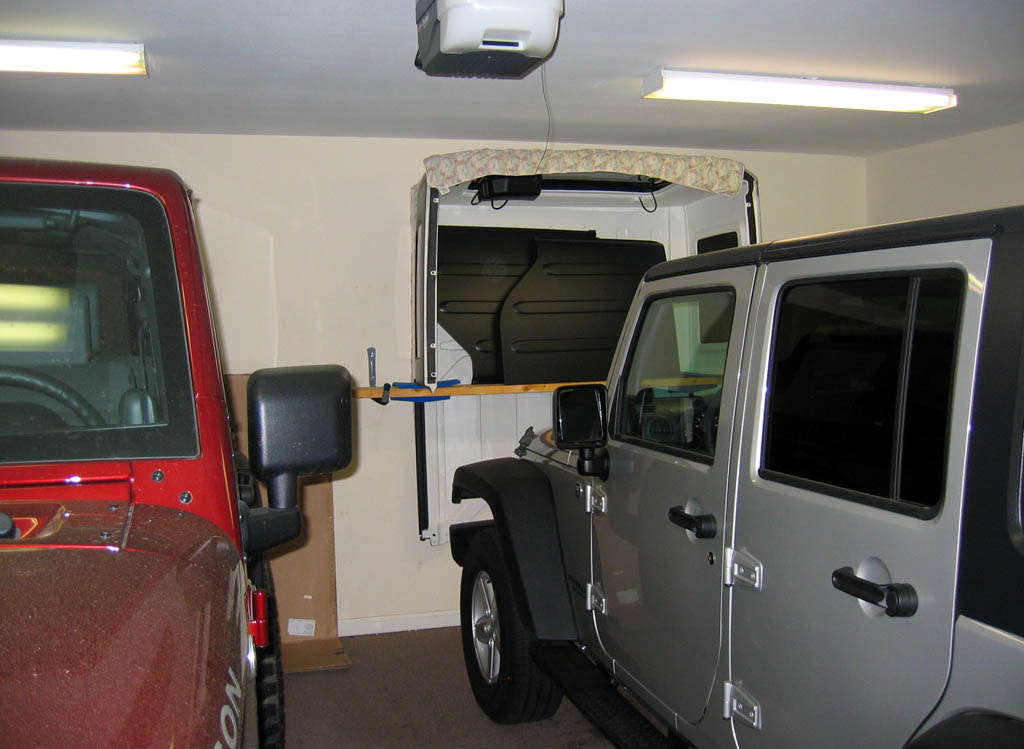 Jeep hardtop storage options #3